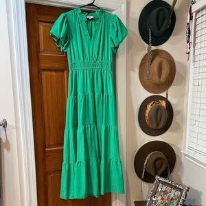 Entro Vibrant Green Maxi Dress